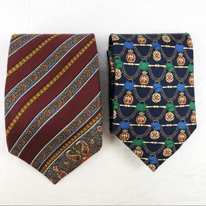 Vintage Fendi & YSL Ties - Two Tie Bundle